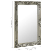 Load image into Gallery viewer, Specchio da Parete Stile Barocco 50x80 cm Argento