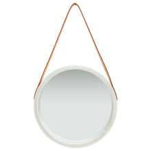 Carica l&#39;immagine nel visualizzatore di Gallery, Specchio da Parete con Cinghia 40 cm Argento
