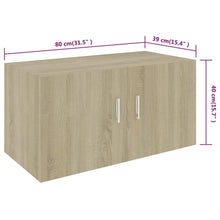 Load image into Gallery viewer, Mobiletto da Parete Rovere Sonoma 80x39x40cm Legno Multistrato