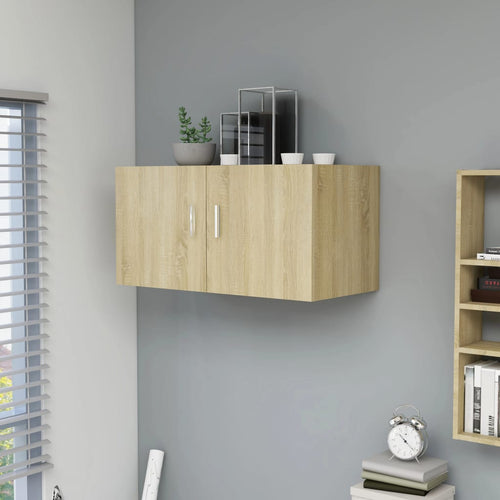 Mobiletto da Parete Rovere Sonoma 80x39x40cm Legno Multistrato