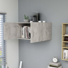Load image into Gallery viewer, Mobiletto Parete Grigio Cemento 80x39x40 cm Legno Multistrato