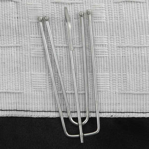 Tende Oscuranti con Ganci Effetto Lino 2 pz Nere 140x245 cm