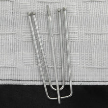 Charger l&#39;image dans la galerie, Tende Oscuranti con Ganci Effetto Lino Nere 290x245 cm