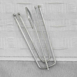 Tenda Oscurante Effetto Lino con Ganci Grigie 290x245 cm