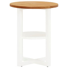 Indlæs billede til gallerivisning Tavolino 40x50 cm Bianco in Legno Massello di Rovere