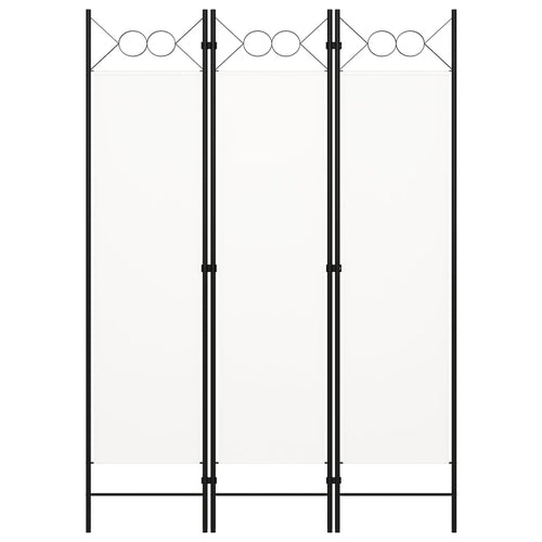 Paravento a 3 Pannelli Bianco 120x180 cm