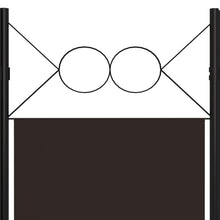 Load image into Gallery viewer, Separè 4 Pannelli Marrone 160x180 cm