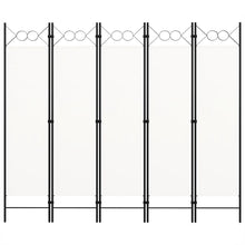 Load image into Gallery viewer, Paravento a 5 Pannelli Bianco 200x180 cm