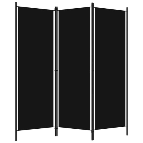 Separè 3 Pannelli Nero 150x180 cm