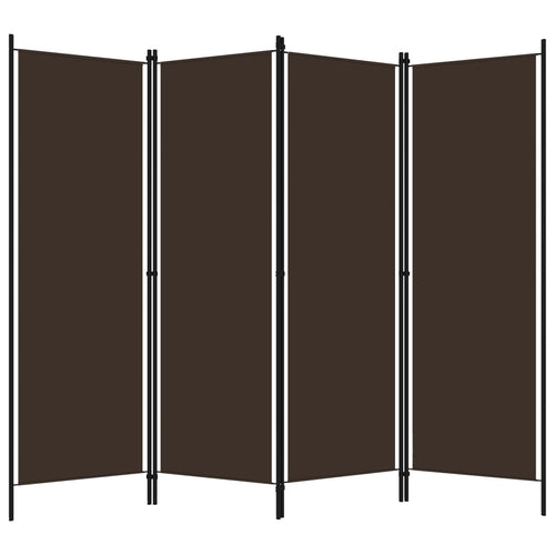 Separè 4 Pannelli Marrone 200x180 cm