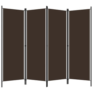 Separè 4 Pannelli Marrone 200x180 cm