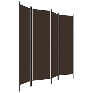 Separè 4 Pannelli Marrone 200x180 cm
