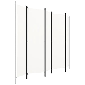 Paravento a 5 Pannelli Bianco 250x180 cm