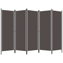 Load image into Gallery viewer, Separè 5 Pannelli Antracite 250x180 cm