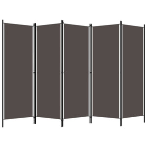 Separè 5 Pannelli Antracite 250x180 cm