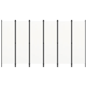 Paravento a 6 Pannelli Bianco 300x180 cm