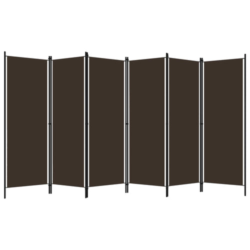 Separè 6 Pannelli Marrone 300x180 cm
