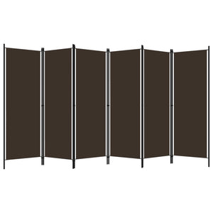 Separè 6 Pannelli Marrone 300x180 cm