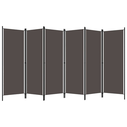 Separè 6 Pannelli Antracite 300x180 cm