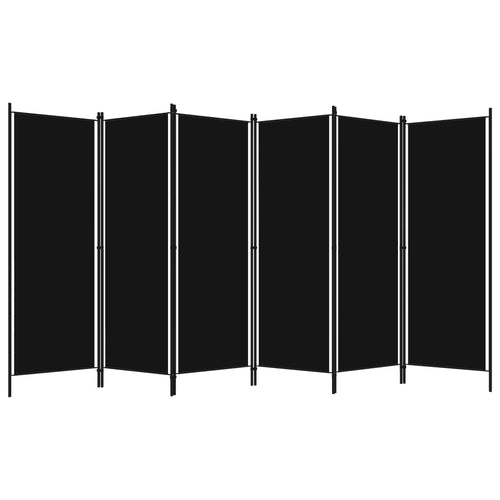 Separè 6 Pannelli Nero 300x180 cm