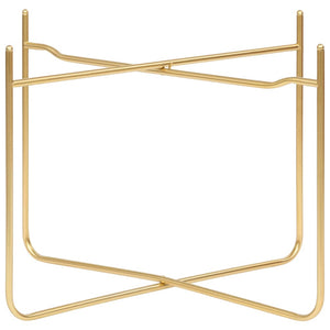 Tavolino  Nero e Oro 38x38x38,5 cm in MDF