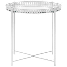 Carica l&#39;immagine nel visualizzatore di Gallery, Tavolino Argento 40x40x41 cm in Vetro