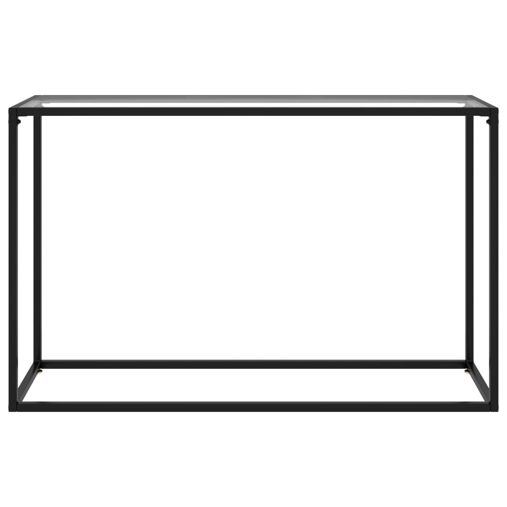 Mobiletto Consolle Trasparente 120x35x75 cm in Vetro Temperato