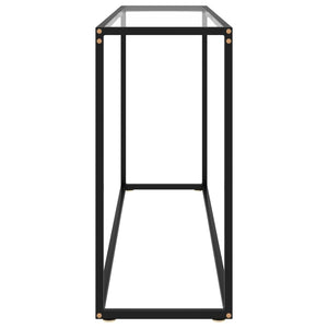 Mobiletto Consolle Trasparente 120x35x75 cm in Vetro Temperato