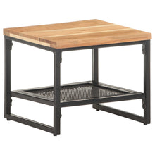 Carica l&#39;immagine nel visualizzatore di Gallery, Tavolino Laterale 40x40x35 cm in Legno Massello di Acacia