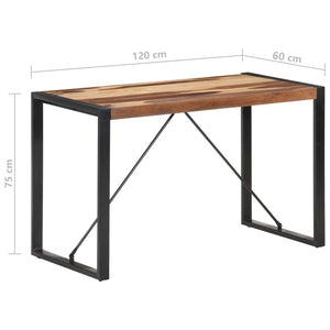 Tavolo da Pranzo 120x60x75 cm in Legno Massello