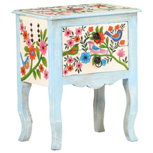 Load image into Gallery viewer, Mobiletto Dipinto a Mano 40x30x50 cm in Legno Massello di Mango