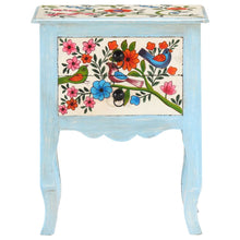 Load image into Gallery viewer, Mobiletto Dipinto a Mano 40x30x50 cm in Legno Massello di Mango