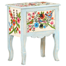 Load image into Gallery viewer, Mobiletto Dipinto a Mano 40x30x50 cm in Legno Massello di Mango