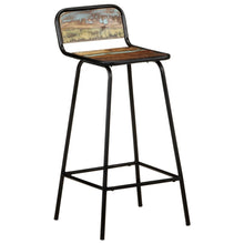 Carica l&#39;immagine nel visualizzatore di Gallery, Sgabelli da Bar 4 pz Legno Massello di Recupero