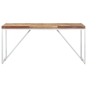 Tavolo da Pranzo 160x70x76 cm in Legno Massello Acacia e Mango