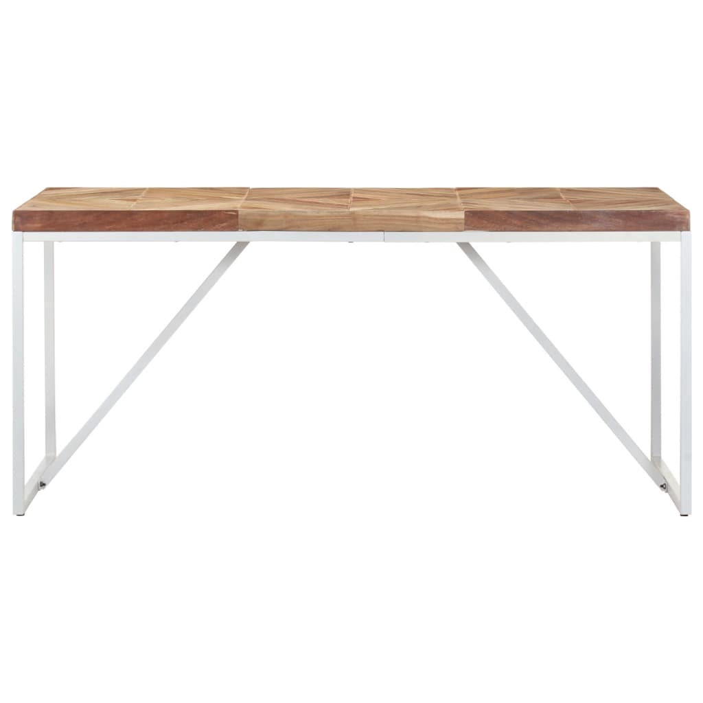 Tavolo da Pranzo 160x70x76 cm in Legno Massello Acacia e Mango