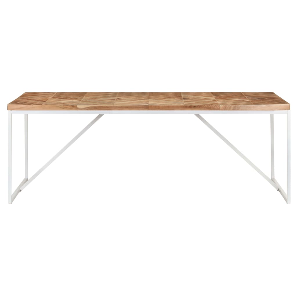 Tavolo da Pranzo 200x90x76 cm Legno Massello di Acacia e Mango