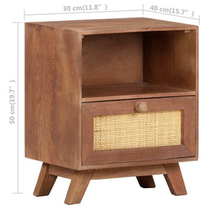 Mobiletto 40x30x50 cm in Legno Massello di Mango