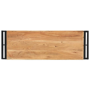 Tavolo Consolle 90x30x75 cm in Legno Massello di Acacia