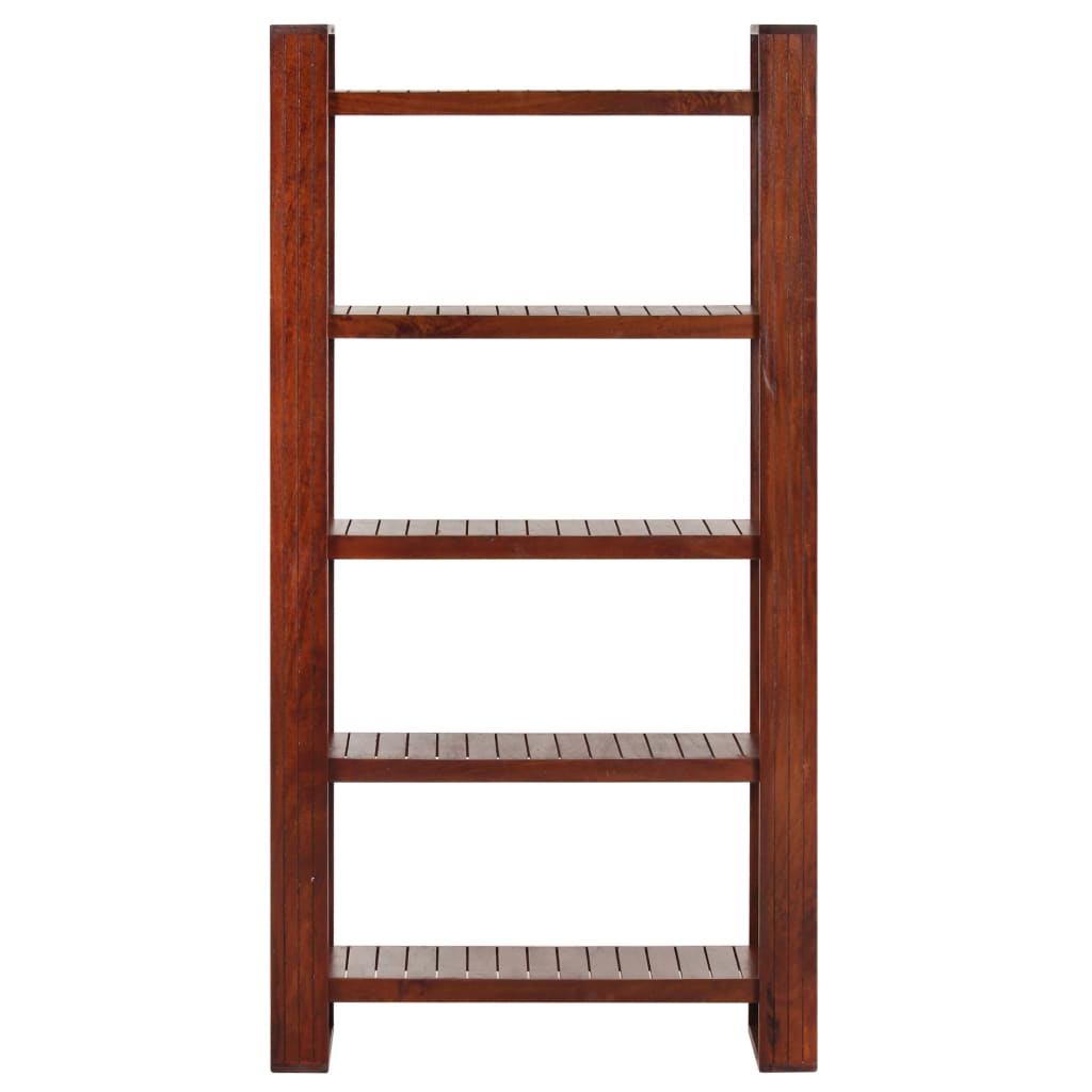Libreria Marrone 85x30x166 cm in Legno Massello di Acacia