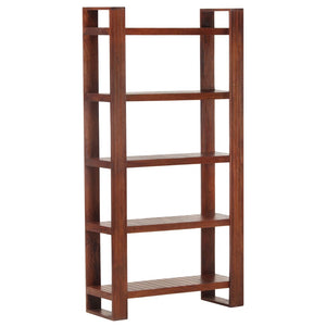 Libreria Marrone 85x30x166 cm in Legno Massello di Acacia