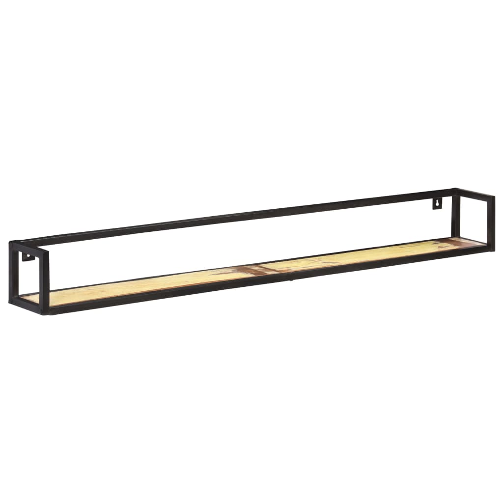 Mensole a Muro 2 pz 160 cm in Legno Massello di Recupero