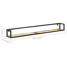 Load image into Gallery viewer, Mensole a Muro 2 pz 160 cm in Legno Massello di Recupero