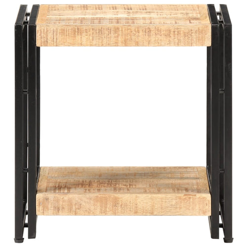 Tavolino 40x30x50 cm in Legno Massello di Mango Grezzo
