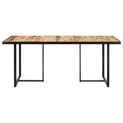 Tavolo da Pranzo 160 cm in Legno Massello di Mango Grezzo