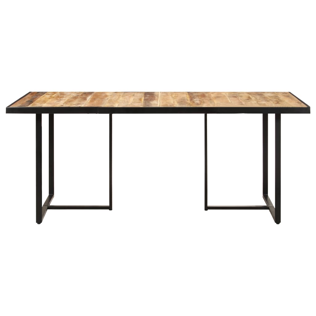 Tavolo da Pranzo 160 cm in Legno Massello di Mango Grezzo