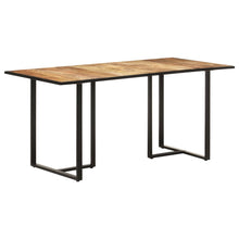 Indlæs billede til gallerivisning Tavolo da Pranzo 160 cm in Legno Massello di Mango Grezzo
