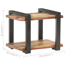 Indlæs billede til gallerivisning Tavolino 50x40x40 cm in Legno Massello di Recupero