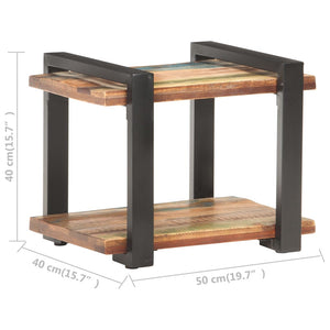 Tavolino 50x40x40 cm in Legno Massello di Recupero