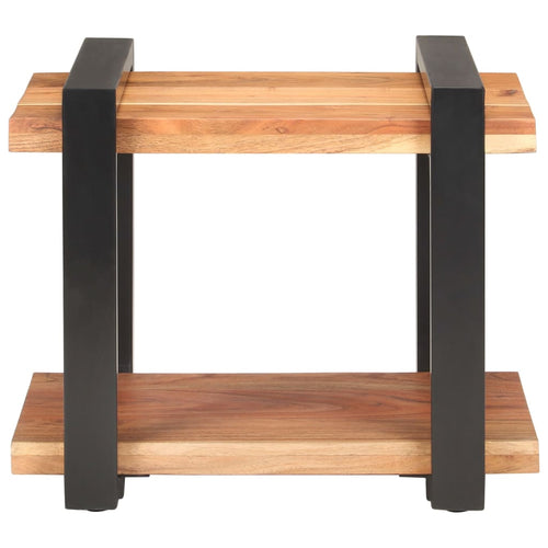 Tavolino 50x40x40 cm in Legno Massello di Acacia